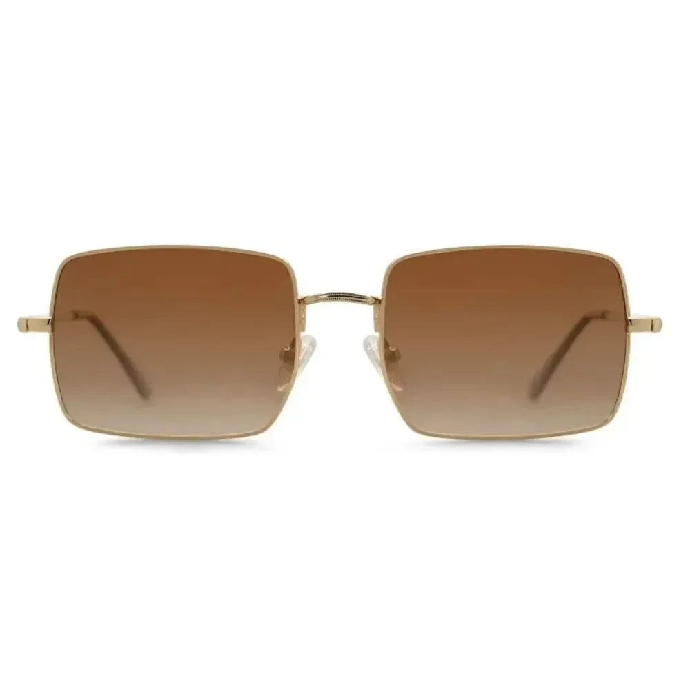 Trendy Thin Rectangle Frame Sunglasses
